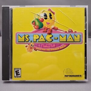 Ms. Pac-Man: Quest for the Golden Maze by Infogrames (PC CD-ROM, 2001)